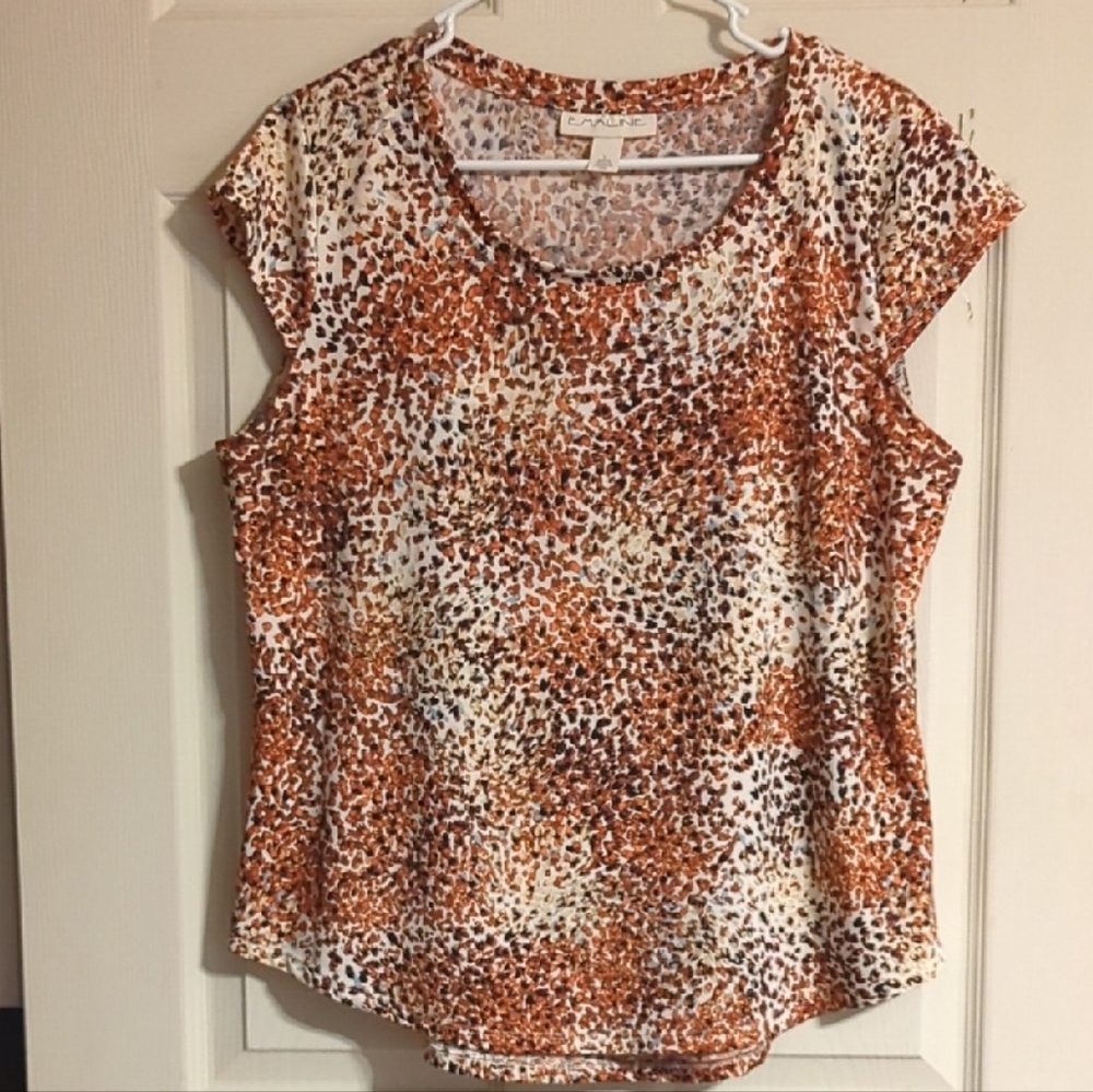 Chic Multicolor Blouse with Speckled Design